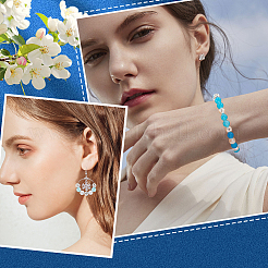 120 шт. латунные филигранные полые бусины KK-SC0005-15