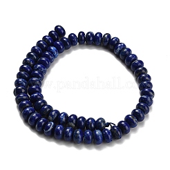 Нитки бусины из натурального ляписа-лазури G-H329-B02-6x10mm