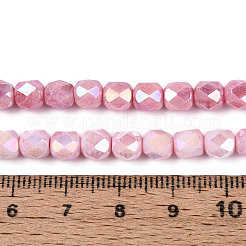 Антикоррозийные гальванические стеклянные бусины GLAA-N057-6mm-03