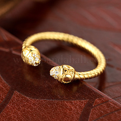 925 серебряное кольцо-манжета с микропаве из прозрачных кубических цирконий круглой формы FS-WG34307-01