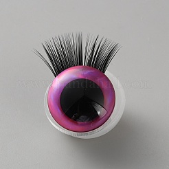 樹脂人形の工芸品の目  おもちゃの DIY アクセサリー用  ショッキングピンク  20x24.5mm&nbsp;DIY-WH0698-010B