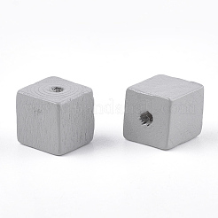 Perles de bois naturel peintes&nbsp;WOOD-T021-07A
