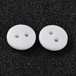 2-Agujero botones redondos de costura redondos para el diseño de vestuario&nbsp;BUTT-E119-24L-19