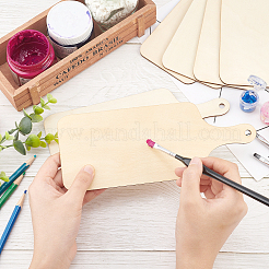 Мини деревянная разделочная доска с ручкой&nbsp;AJEW-GF0004-68