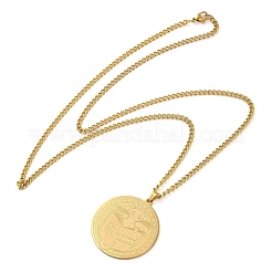Collares colgantes de cadena de eslabones de acero inoxidable 304&nbsp;NJEW-H034-07G
