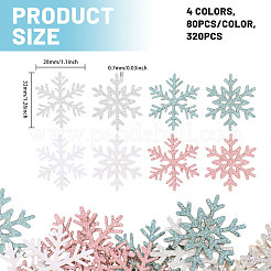 320 шт. 4-цветные рождественские снежинки-бумажные конфетти&nbsp;DIY-CA0007-97