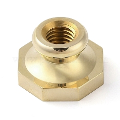 Латунные головки штампов в восьмиугольной рамке&nbsp;LS-AJEW-M037-08G