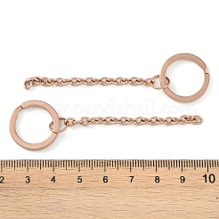 Ионное покрытие (ip) 304 нержавеющая сталь разъемные застежки для ключей&nbsp;X1-STAS-L226-009A-RG