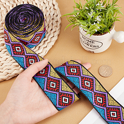 Полихлопковые ленты с вышивкой в этническом стиле&nbsp;OCOR-GF0001-94