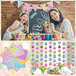 Ostern Baumwollstoff&nbsp;DIY-WH0591-404