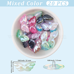 20 Stück UV-beschichtete undurchsichtige Acrylperlen&nbsp;OACR-PA0001-90