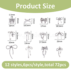 72шт 12 стиля подвески из сплава в тибетском стиле&nbsp;FIND-FH0016-71