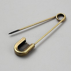 Épingles de sûreté en alliage de zinc&nbsp;JEWB-WH0030-78C