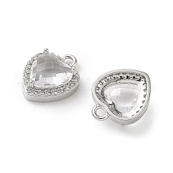 Pendentifs avec zircon cubiques à micro-pavés en laiton&nbsp;KK-L250-03P-01