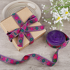 Плоская полиэфирная лента длиной 7 м в этническом стиле.&nbsp;OCOR-WH0046-74C