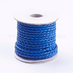 Corde intrecciate vacchetta rotonde, blu, 3mm, circa 10.93 iarde (10 m)/rotolo
