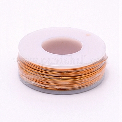 Матовый круглый алюминиевый провод, с катушкой, оранжевые, 20 датчик, 0.8 мм, 36 м / рулон