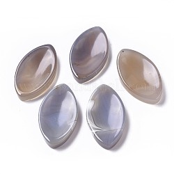 Natural Agate Massager, Worry Stone for Anxiety Therapy, Horse Eye, 48x27x8mm