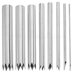 OLYCRAFT 8 Pcs Clay Hole Cutters Stainless Steel Punch Pottery Clay Sculpture Tools Sculpture Ceramic Tools for Pottery Ceramic Clay Craft Hole Puncher for Pottery Sculpture Modeling Toot Set