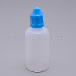 Plastikflasche, Liqiud Flasche, Kolumne, Deep-Sky-blau, 93 mm, Flasche: 77.5x34mm, Kapazität: 50 ml