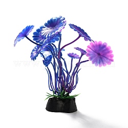 Пластиковые искусственные водные растения декор, для аквариума, аквариум, светло-синий, 30x20x110 мм