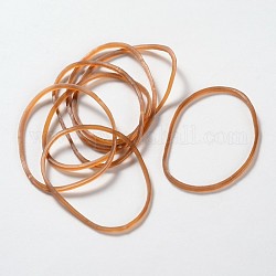 Rubber Band, Saddle Brown, 38x1.7mm, about 1980pcs/500g