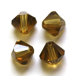Abalorios de cristal austriaco de imitación, aaa grado, facetados, bicono, oliva, 3x3mm, agujero: 0.7~0.9 mm