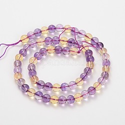 Natural Quartz Crystal Beads Strands, Dyed & Heated, Round, 12mm, Hole: 2mm, about 33pcs/strand, 15.5 inch