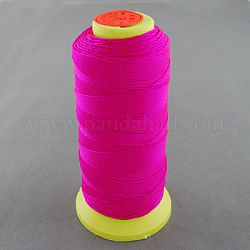 Hilo de coser de nylon, rojo violeta medio, 0.8mm, aproximamente 300 m / rollo