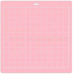 Quadratische PVC-Schneidematte, Schneidbrett, für Handwerkskunst, rosa, 35.6x33 cm