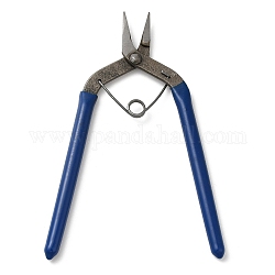 Стали ювелирные клещи, с пластиковой крышкой ручки, острогубцев, Marine Blue, 13.1x9.4x0.75 см