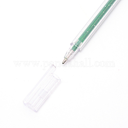 Penna gel di plastica luccicante, Forniture per ufficio e scuole, verde, 163x11x7.8mm