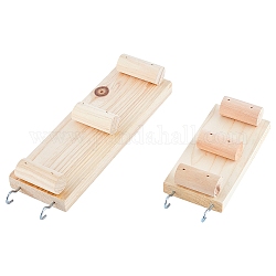 Scale in legno per criceti, con ganci di ferro, Burlywood, 4 pc / set