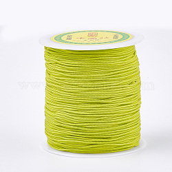 Hilo de nylon, verde amarillo, 1.5mm, alrededor de 120.29 yarda (110 m) / rollo