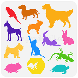 Stencil per pittura da disegno per animali domestici, per album fai da te, album di foto, modello animale, 30x30cm