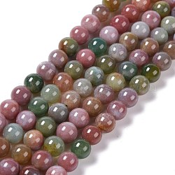 Fili di perline in agata naturale yanyuan, colorato, tondo, 8~8.5mm, Foro: 1.2 mm, circa 46pcs/filo, 14.76'' (37.5 cm)