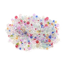 Cuentas de burbujas, Accesorios de decoración de uñas de vidrio, forma mixta, color mezclado, 1.4~2.8mm