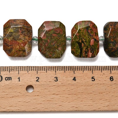 Природные Unakite бисер нитей G-H078-B13-01-1