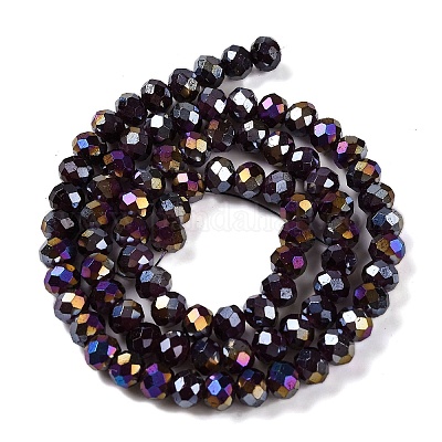 Запекание гальванических нитей стеклянных бусин DGLA-A039-J8mm-B22-1