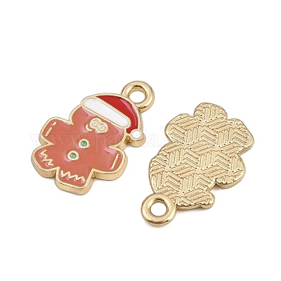 Подвески из сплава и эмали с рождественской тематикой ENAM-Z023-01G-11-1