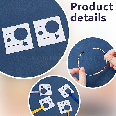 50 шт. квадратный акриловый органайзер для ниток для вышивки&nbsp;DIY-OC0012-63-1