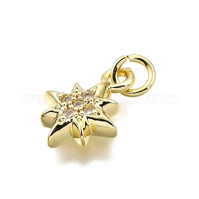 Латунные микро проложить кубического циркония подвески KK-Z100-14G-1