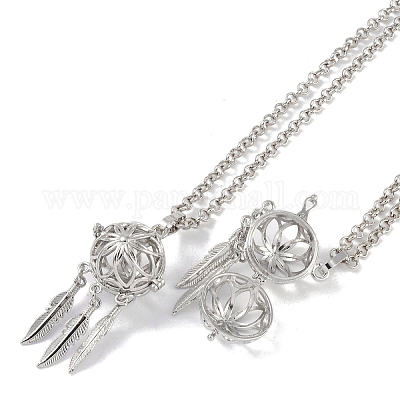 Латунь подвесные ожерелья NJEW-G089-14C-P-1