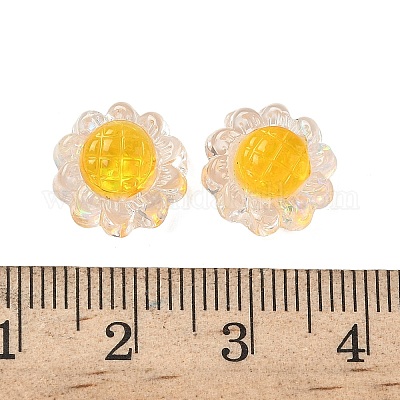 Прозрачные бусины из смолы RESI-D312-04C-1