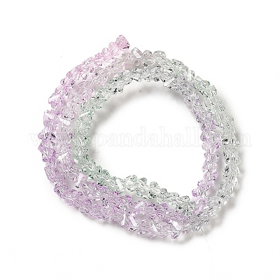 Прозрачные стеклянные бусины GLAA-H023-02E-1