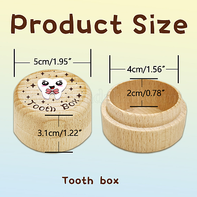 Круглая буковая деревянная 3d шкатулка с гравировкой 