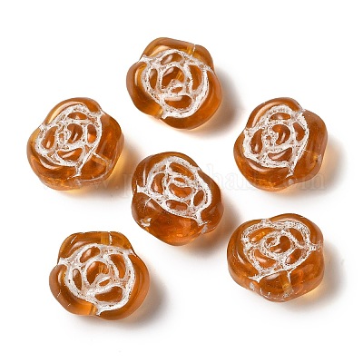 Прозрачные бусины лэмпворк LAMP-P065-01A-04-1