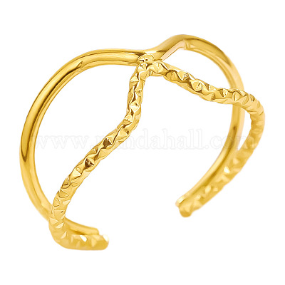 Стильные регулируемые нерегулярные манжеты из нержавеющей стали с открытыми кольцами AM4339-2-1