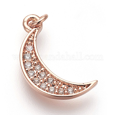 Латунные микро проложить кубического циркония подвески ZIRC-E152-27RG-RS-1