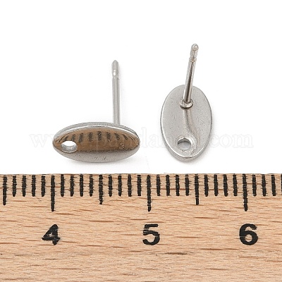 Фурнитура для сережек-гвоздиков из нержавеющей стали 304 STAS-Q353-02P-1